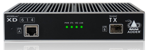 DP 1080p Dual- or Quad-Head (MST), USB2.0 (HID) and Audio KVM-Extender, ADDERLink XD614